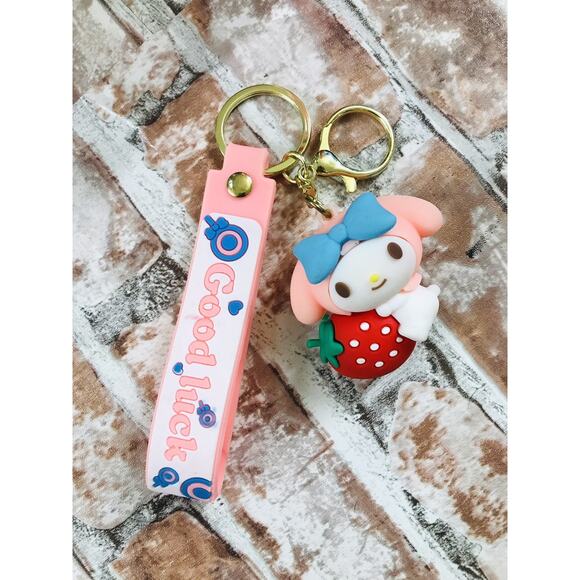 Sanrio Kawaii Anime My Melody Noctilucent Lamp Cartoon Cinnamon w/ a Key Chain - Picture 7 of 8